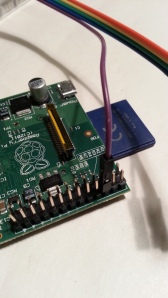 Connect purple cable to GPIO pin 6